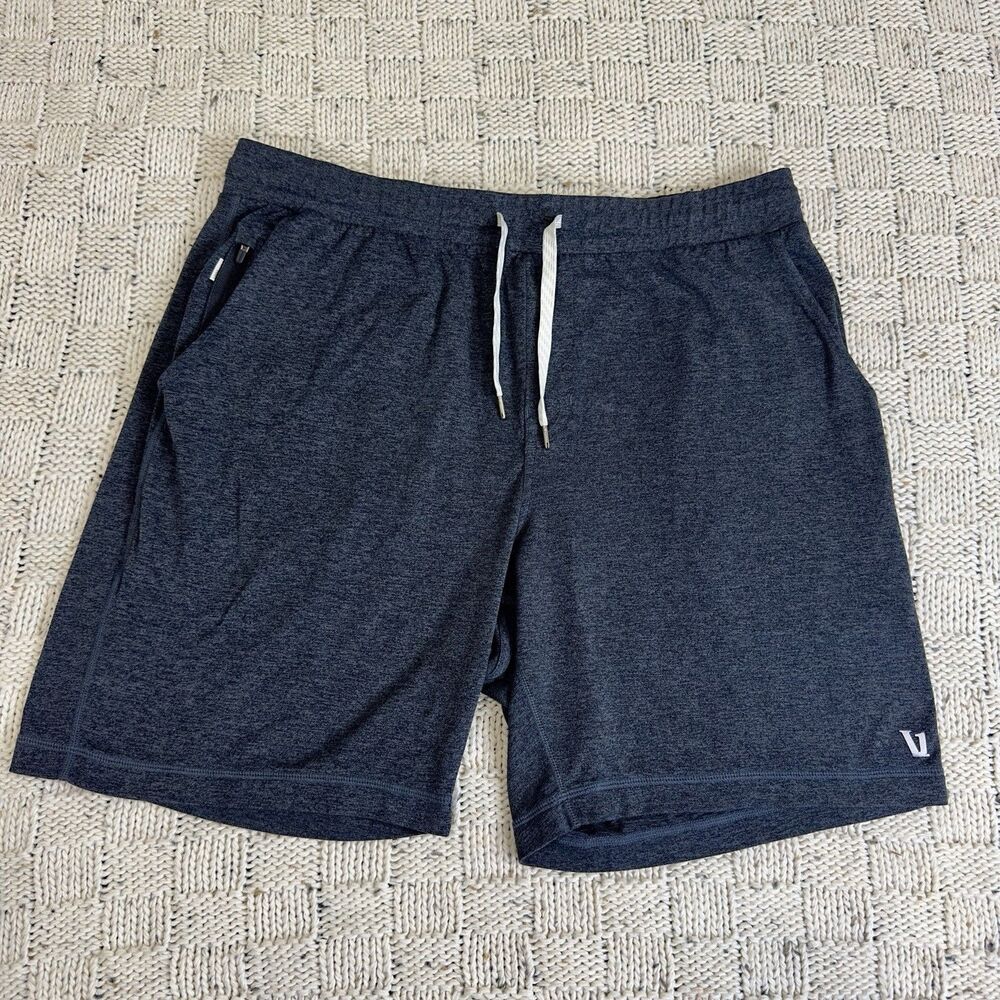 Vuori Ponto Performance Shorts 7" - V344 - Mens XL Charcoal Heather Gym Workout
